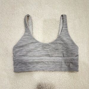 Lululemon Align V-Neck Bra Size 8 Grey/White
